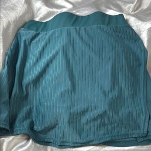 Teal Pleated Skirt